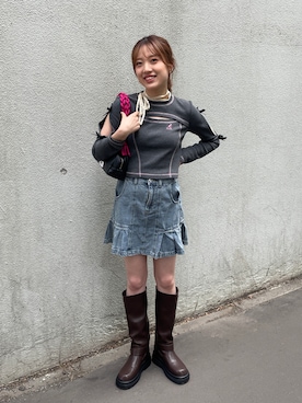 小林亜弥さん（レディース・158cm）の秋コーディネート