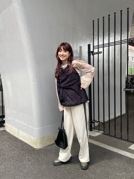 小林亜弥さん（レディース・158cm）の春コーディネート