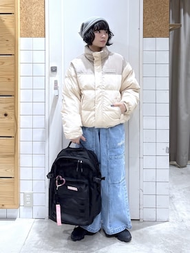 「アイテム（ダウンジャケット/コート）」を使った、ちさん（レディース・152cm・20代）の秋コーディネート