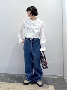 「アイテム（キーホルダー）」を使った、ちさん（レディース・152cm）の秋コーディネート