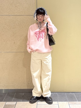 「アイテム（イヤーマフ）」を使った、ちさん（レディース・152cm）の秋コーディネート