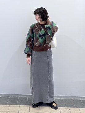 「アイテム（キーケース/キーアクセサリー）」を使った、ちさん（レディース・152cm）の冬コーディネート