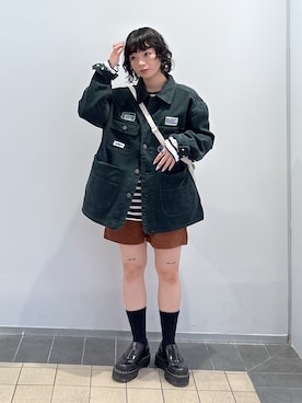 「アイテム（キーホルダー）」を使った、ちさん（レディース・152cm）の秋コーディネート
