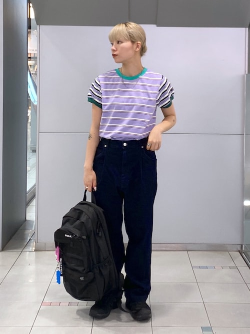 MILKFED. tシャツ MULTI STRIPED TOP レディース : ZOZOTOWN