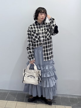 「アイテム（キーホルダー）」を使った、ちさん（レディース・152cm）の秋コーディネート