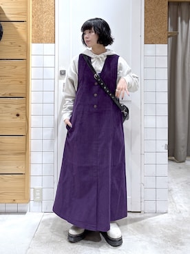 「アイテム（パーカー）」を使った、ちさん（レディース・152cm・20代）の秋コーディネート