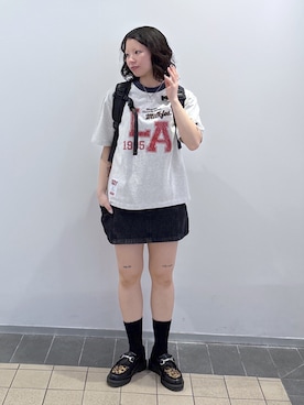 「MILKFED.（ミルクフェド）のアイテム」を使った、ちさん（レディース・152cm）の春コーディネート