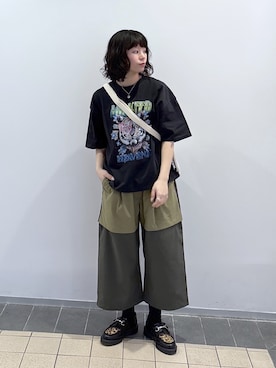 「MILKFED.（ミルクフェド）のアイテム」を使った、ちさん（レディース・152cm）の春コーディネート