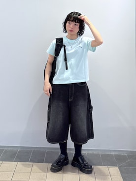 「アイテム（バックパック/リュック）」を使った、ちさん（レディース・152cm）の秋コーディネート