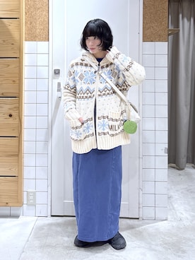 「アイテム（ポーチ）」を使った、ちさん（レディース・152cm）の秋コーディネート