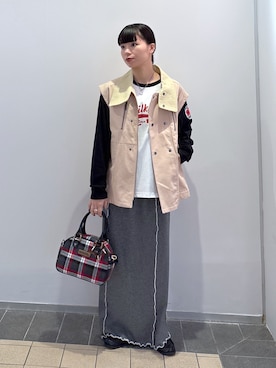 「アイテム（ベスト）」を使った、ちさん（レディース・152cm・20代）の秋コーディネート