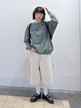 「アイテム（ポーチ）」を使った、ちさん（レディース・152cm）の秋コーディネート