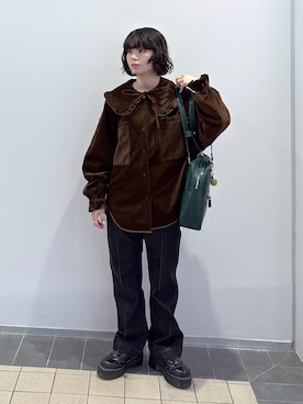 「アイテム（財布/小物）」を使った、ちさん（レディース・152cm）の冬コーディネート