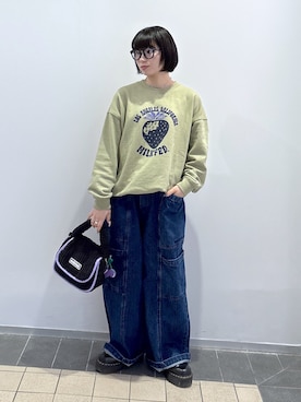 「アイテム（キーホルダー）」を使った、ちさん（レディース・152cm）の秋コーディネート