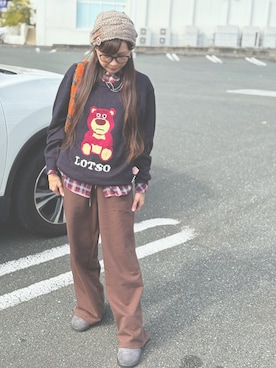 「アイテム（ニット/セーター）」を使った、あっぷるぱい2024さん（レディース・157cm）の秋コーディネート