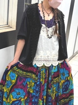 「アイテム（キャミソール）」を使った、あっぷるぱい2024さん（レディース・157cm）の夏コーディネート