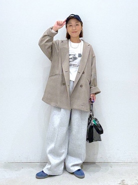 「アイテム（テーラードジャケット）」を使った、hiromiさん（レディース・158cm・40代）の秋コーディネート