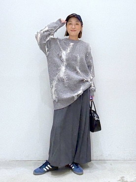 「アイテム（ボストンバッグ）」を使った、hiromiさん（レディース・158cm・40代）の秋コーディネート