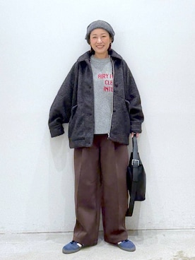 「アイテム（ブルゾン）」を使った、hiromiさん（レディース・158cm・40代）の秋コーディネート