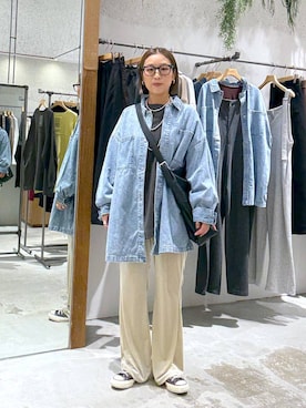 「アイテム（マタニティウェア/グッズ）」を使った、hiromiさん（レディース・158cm）の秋コーディネート