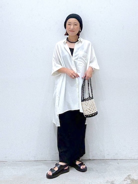 「アイテム（ワンピース/ドレス）」を使った、hiromiさん（レディース・158cm・40代）の夏コーディネート