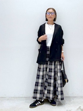 「アイテム（テーラードジャケット）」を使った、hiromiさん（レディース・158cm・40代）の夏コーディネート