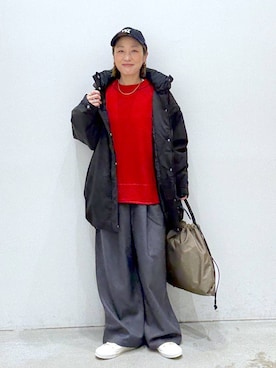 「アイテム（トートバッグ）」を使った、hiromiさん（レディース・158cm・40代）の冬コーディネート