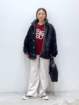 「アイテム（バッグ）」を使った、hiromiさん（レディース・158cm・40代）の秋コーディネート