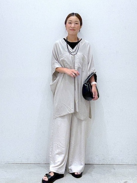 「LEPSIM（レプシィム）のアイテム」を使った、hiromiさん（レディース・158cm）の夏コーディネート