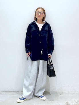 「アイテム（スウェットパンツ）」を使った、hiromiさん（レディース・158cm・40代）の秋コーディネート