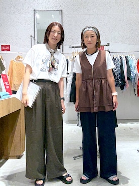 「アイテム（トップス）」を使った、hiromiさん（レディース・158cm・40代）の夏コーディネート