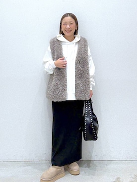 「アイテム（パーカー）」を使った、hiromiさん（レディース・158cm・40代）の秋コーディネート