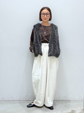 「LAKOLE（ラコレ）のアイテム」を使った、hiromiさん（レディース・158cm）の秋コーディネート