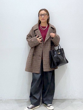 「アイテム（その他アウター）」を使った、hiromiさん（レディース・158cm・40代）の秋コーディネート