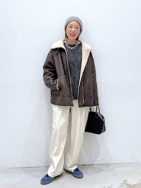 「アイテム（その他アウター）」を使った、hiromiさん（レディース・158cm・40代）の秋コーディネート