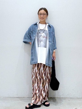 「アイテム（バッグ）」を使った、hiromiさん（レディース・158cm・40代）の夏コーディネート