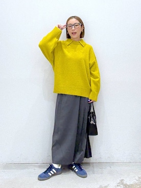 「アイテム（ボストンバッグ）」を使った、hiromiさん（レディース・158cm・40代）の秋コーディネート