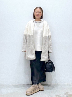 「アイテム（その他アウター）」を使った、hiromiさん（レディース・158cm・40代）の冬コーディネート