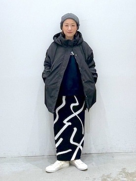 「アイテム（スウェット）」を使った、hiromiさん（レディース・158cm・40代）の冬コーディネート