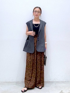 「アイテム（タンクトップ）」を使った、hiromiさん（レディース・158cm・40代）の夏コーディネート