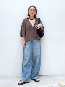 「LEPSIM（レプシィム）のアイテム」を使った、hiromiさん（レディース・158cm）の夏コーディネート