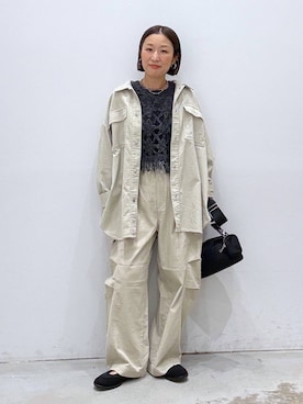 「LEPSIM（レプシィム）のイージーバレエスニーパー　1042670（パンプス、ブラック系）」を使った、hiromiさん（レディース・158cm）の秋コーディネート