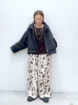 「アイテム（ブルゾン）」を使った、hiromiさん（レディース・158cm・40代）の秋コーディネート