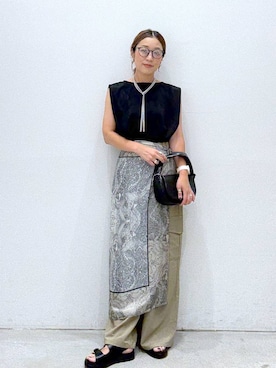 「アイテム（アクセサリー）」を使った、hiromiさん（レディース・158cm）の夏コーディネート