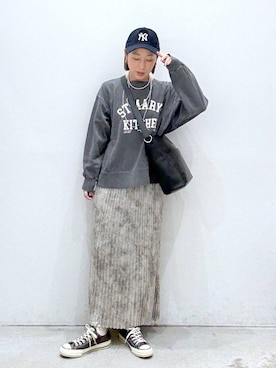 「アイテム（スウェット）」を使った、hiromiさん（レディース・158cm・40代）の秋コーディネート