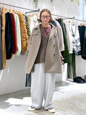 「アイテム（その他アウター）」を使った、hiromiさん（レディース・158cm・40代）の秋コーディネート