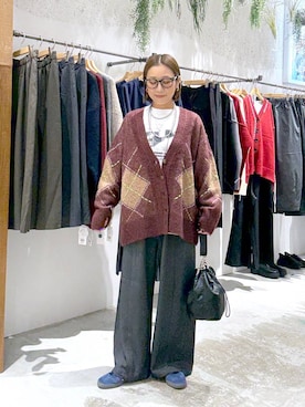 「アイテム（スラックス）」を使った、hiromiさん（レディース・158cm・40代）の秋コーディネート