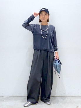 「キャップ」｜hiromiさん（レディース・158cm・40代）の秋コーディネート