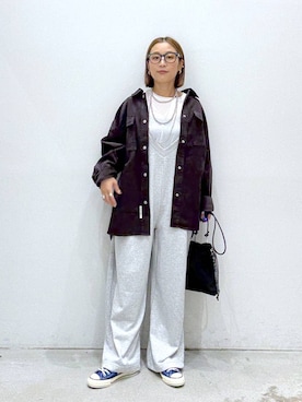 「アイテム（オールインワン・サロペット）」を使った、hiromiさん（レディース・158cm・40代）の秋コーディネート