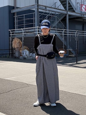 「LEPSIM（レプシィム）の【CONVERSE／コンバース】AS/GS/SLIP　573029（スニーカー、ホワイト系）」を使った、hiromiさん（レディース・158cm）の春コーディネート